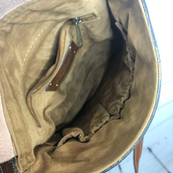 Patricia Nash Brown Studded Leather Crossbody Bag - Picture 7 of 7